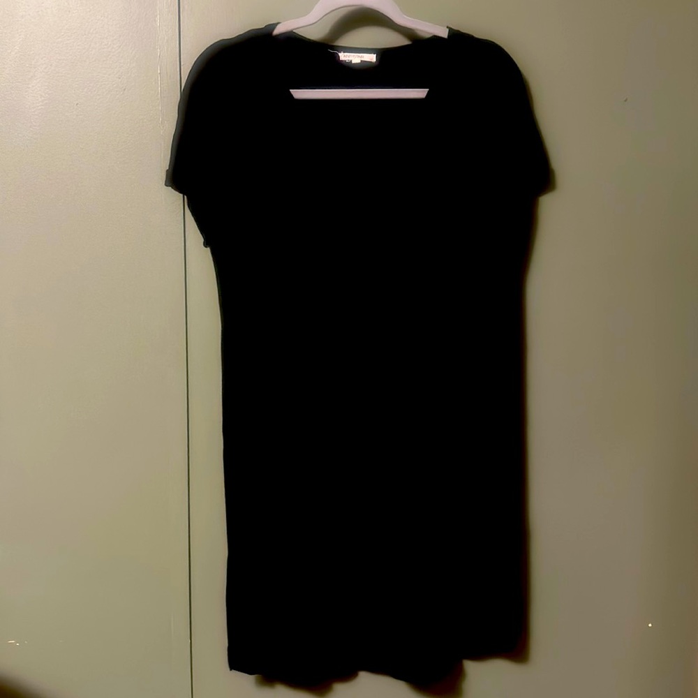 Black T-Shirt Dress Medium🌿